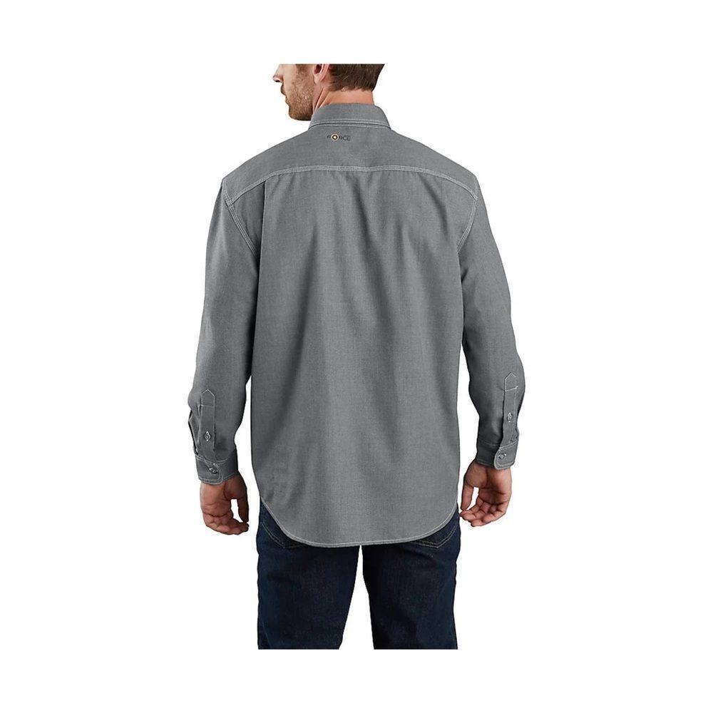 Men's Gray/Blue Long Sleeve Shirt